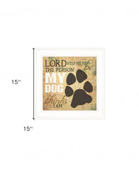 My Dog 1 White Framed Print Wall Art - Homeroots