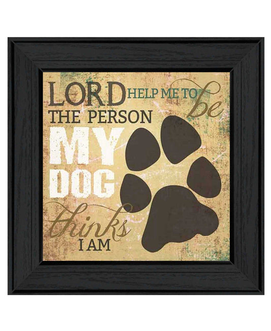 My Dog 2 Black Framed Print Wall Art - Homeroots