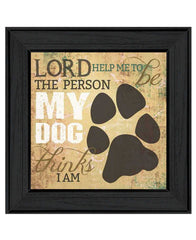 My Dog 2 Black Framed Print Wall Art - Homeroots