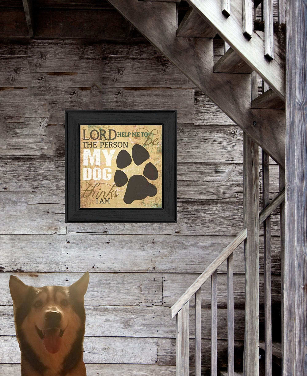 My Dog 2 Black Framed Print Wall Art - Homeroots - Flyclothing LLC