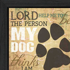 My Dog 2 Black Framed Print Wall Art - Homeroots