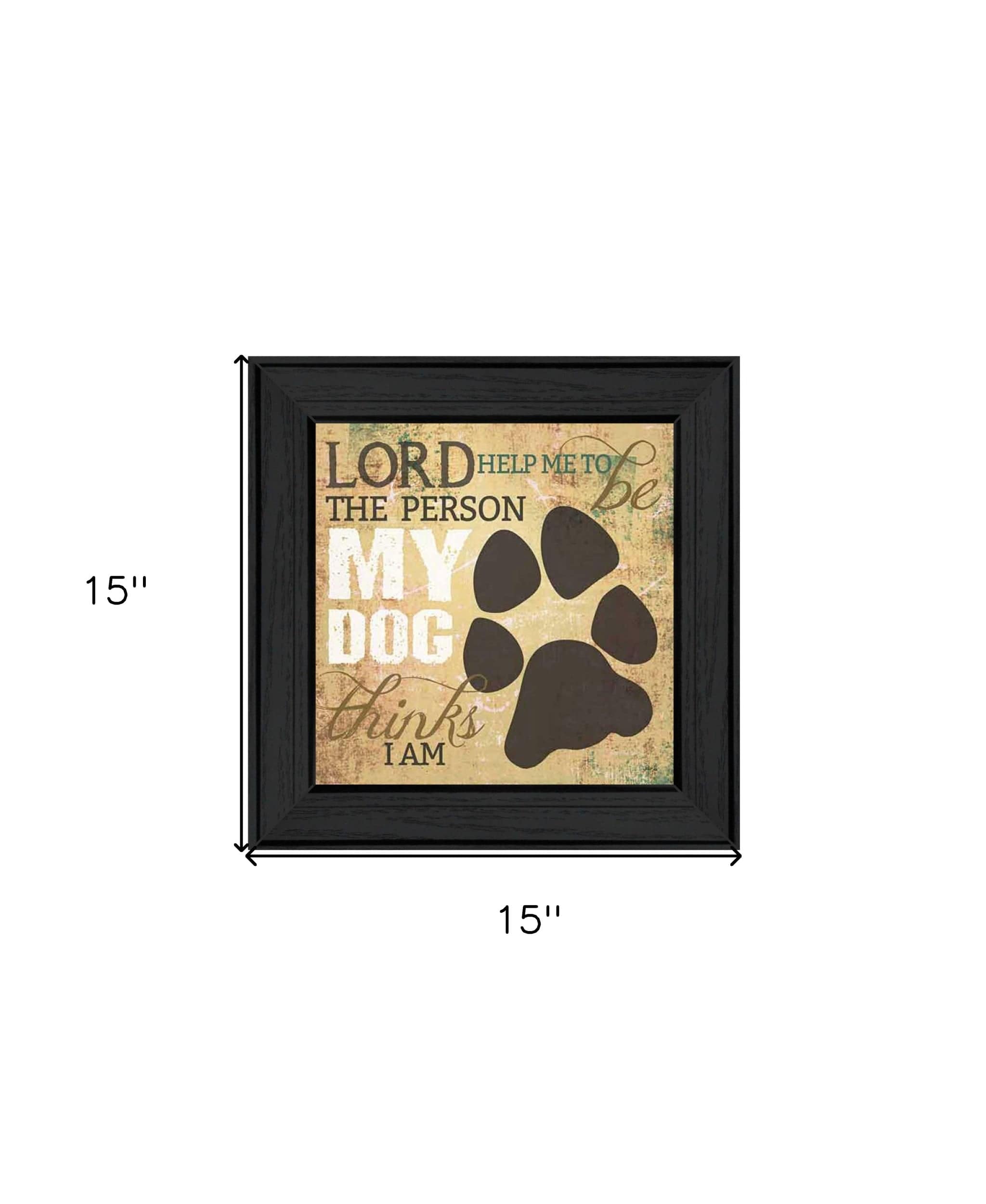 My Dog 2 Black Framed Print Wall Art - Homeroots