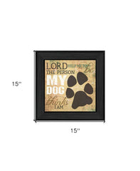 My Dog 2 Black Framed Print Wall Art - Homeroots