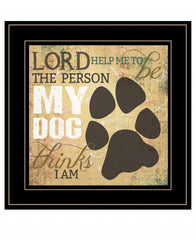 My Dog 3 Black Framed Print Wall Art - Homeroots