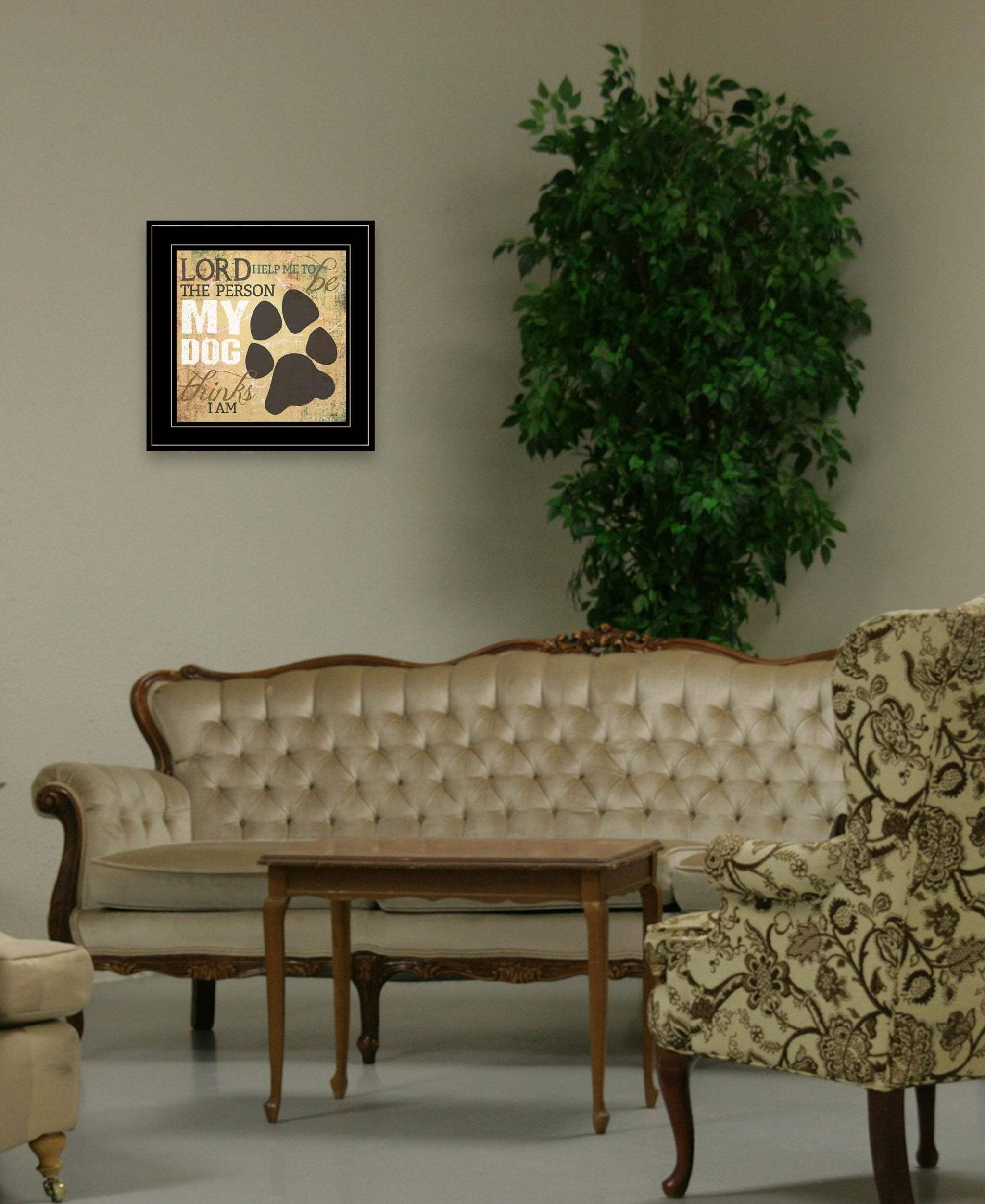 My Dog 3 Black Framed Print Wall Art - Homeroots - Flyclothing LLC