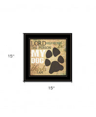 My Dog 3 Black Framed Print Wall Art - Homeroots