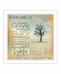 In Our Home 3 White Framed Print Wall Art - Homeroots