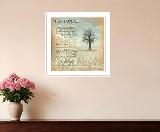 In Our Home 3 White Framed Print Wall Art - Homeroots