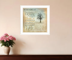 In Our Home 3 White Framed Print Wall Art - Homeroots