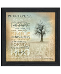 In Our Home 4 Black Framed Print Wall Art - Homeroots