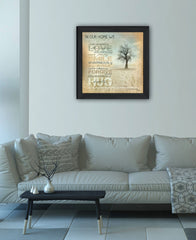 In Our Home 4 Black Framed Print Wall Art - Homeroots