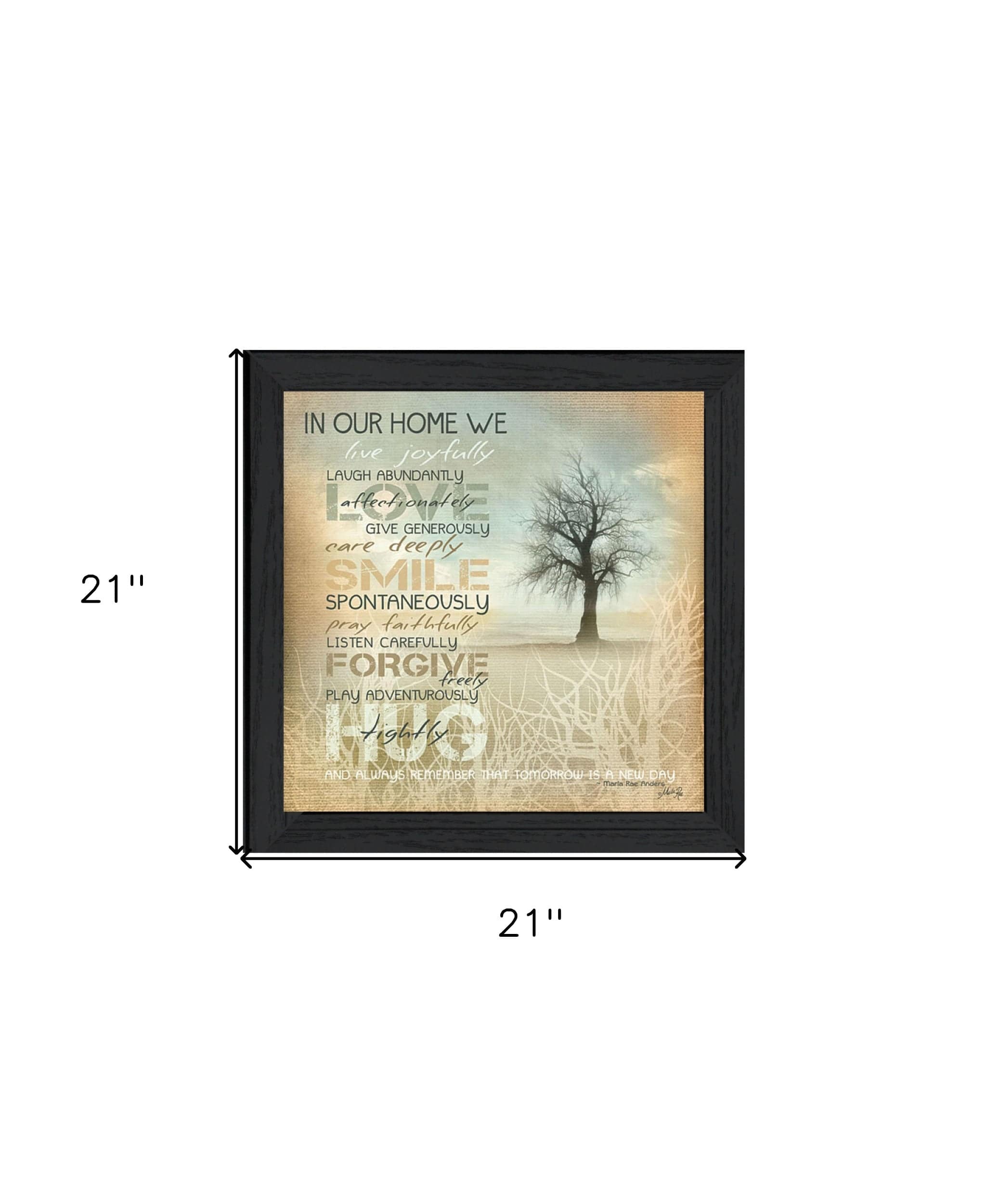 In Our Home 4 Black Framed Print Wall Art - Homeroots