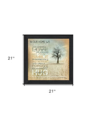 In Our Home 4 Black Framed Print Wall Art - Homeroots