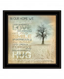 In Our Home 5 Black Framed Print Wall Art - Homeroots
