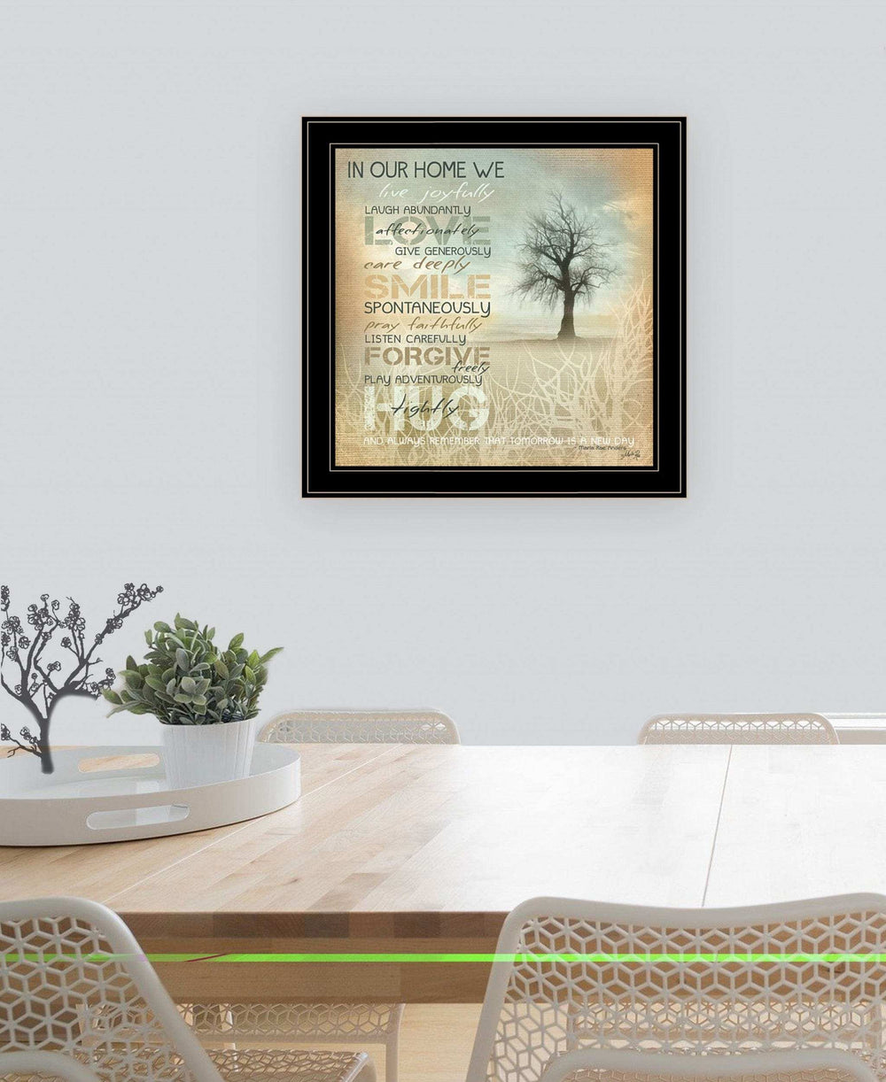 In Our Home 5 Black Framed Print Wall Art - Homeroots - Flyclothing LLC