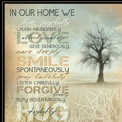 In Our Home 5 Black Framed Print Wall Art - Homeroots