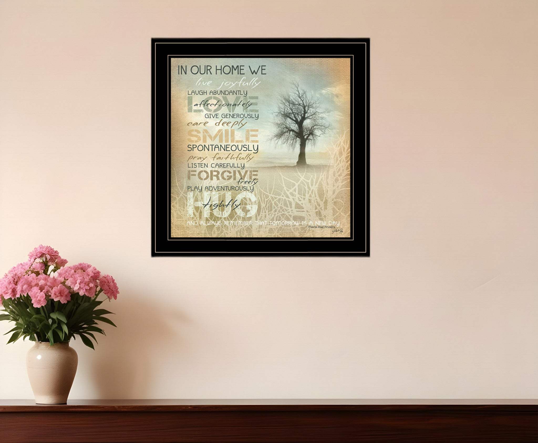 In Our Home 5 Black Framed Print Wall Art - Homeroots - Flyclothing LLC