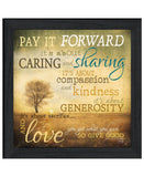 Meaning of Pay it Forward 2 Black Framed Print Wall Art - Homeroots - Flyclothing LLC