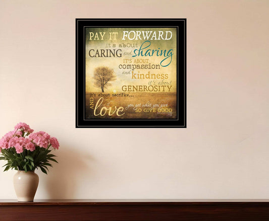 Meaning of Pay it Forward 3 Black Framed Print Wall Art - Homeroots - Flyclothing LLC