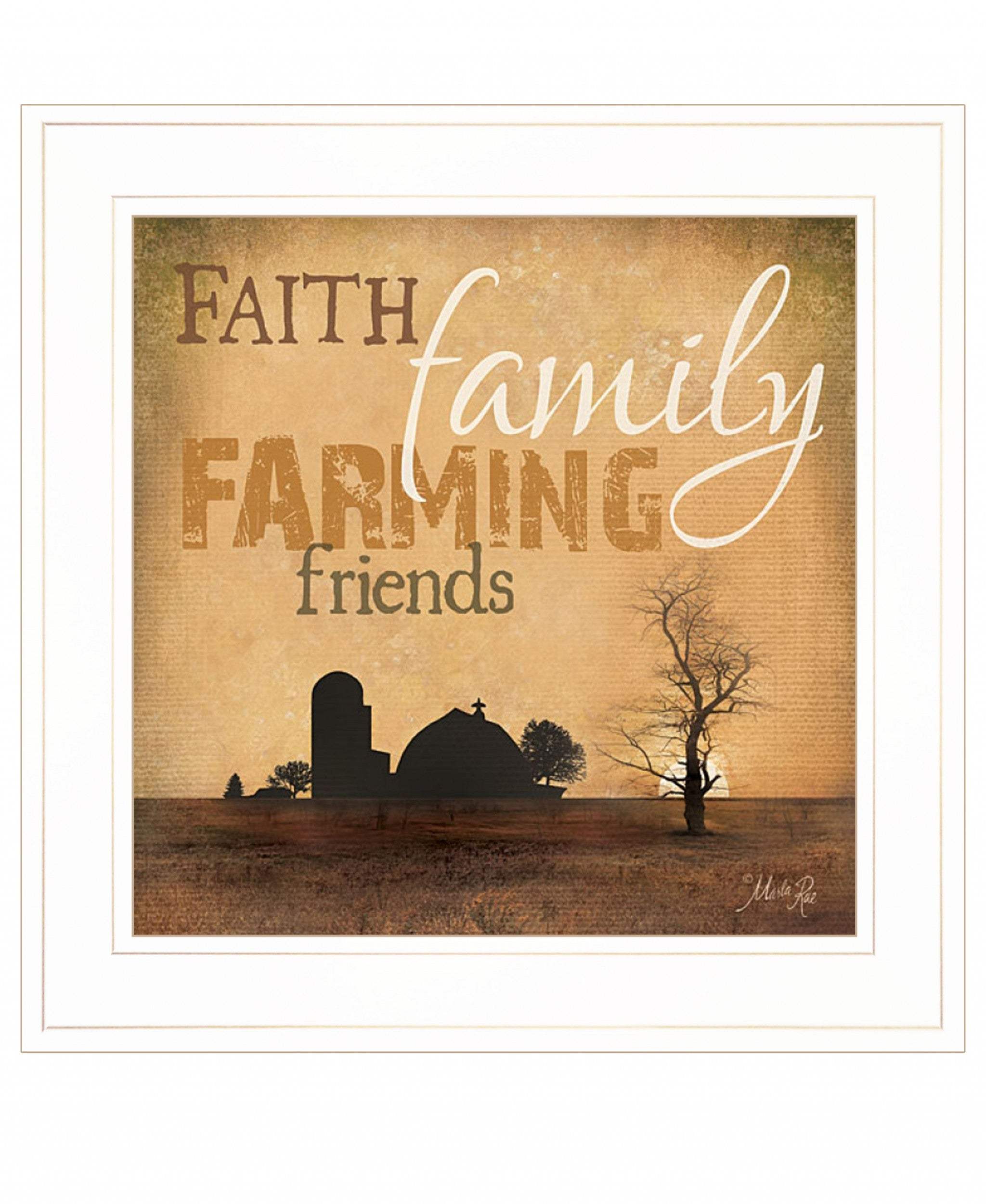 Farming 1 White Framed Print Wall Art - Homeroots - Flyclothing LLC