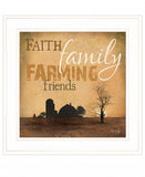 Farming 1 White Framed Print Wall Art - Homeroots