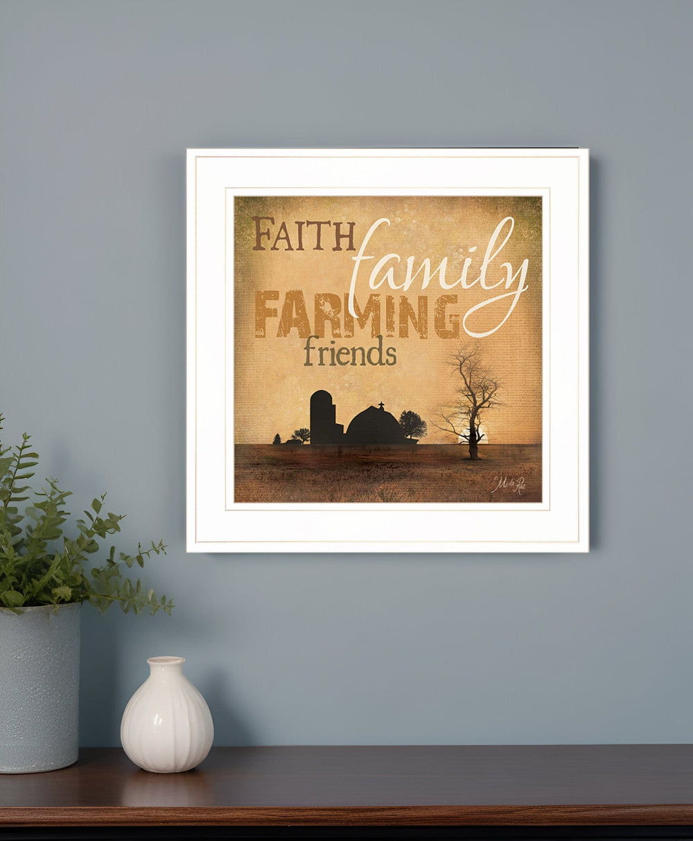 Farming 1 White Framed Print Wall Art - Homeroots