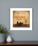 Farming 1 White Framed Print Wall Art - Homeroots
