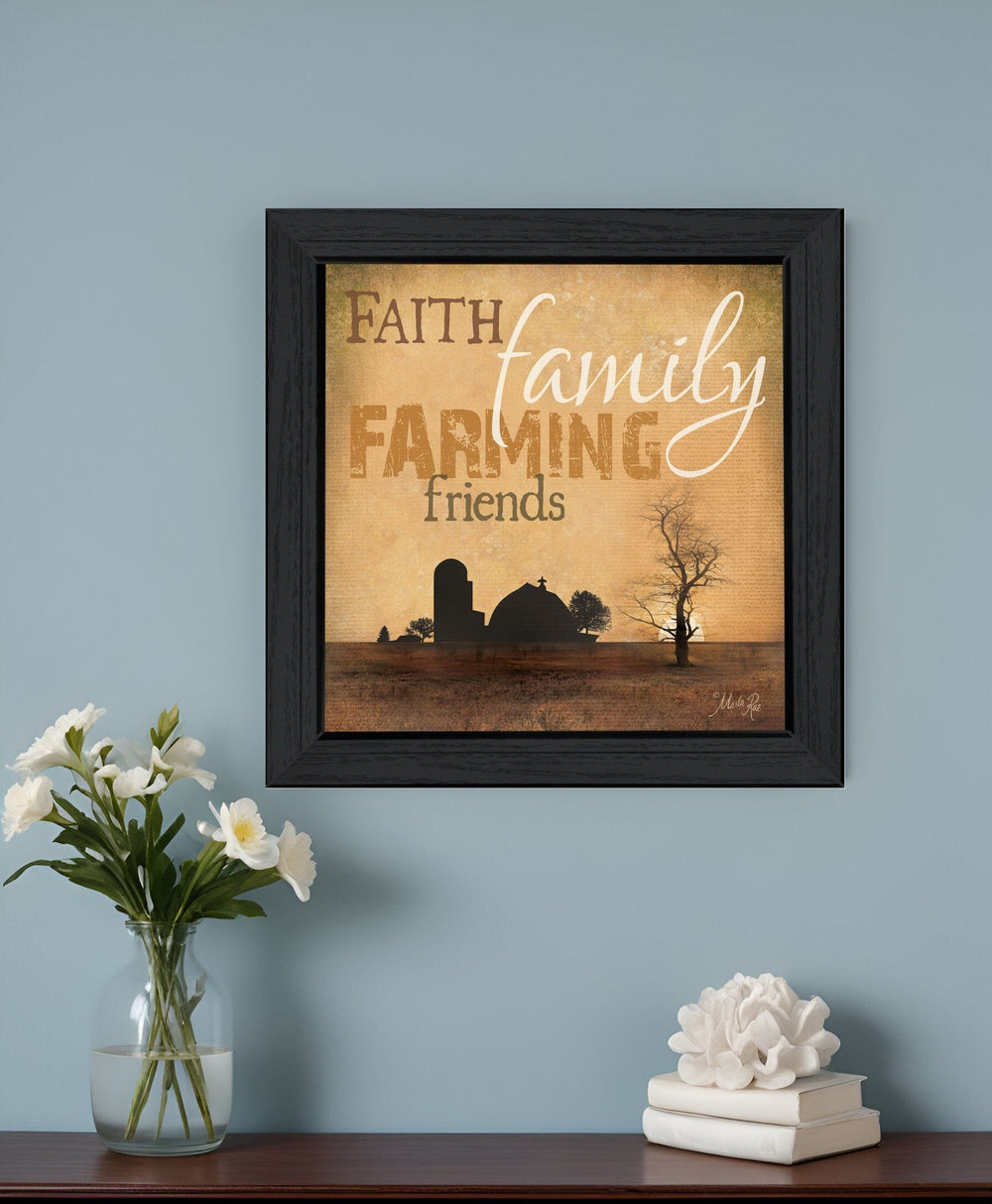 Farming 2 Black Framed Print Wall Art - Homeroots