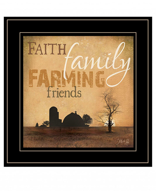 Farming 3 Black Framed Print Wall Art - Homeroots - Flyclothing LLC