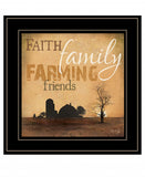 Farming 3 Black Framed Print Wall Art - Homeroots
