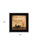 Farming 3 Black Framed Print Wall Art - Homeroots - Flyclothing LLC