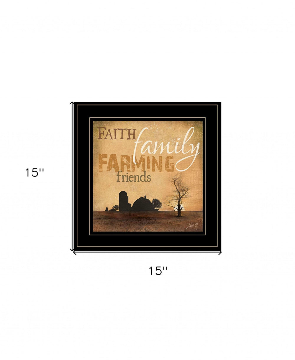 Farming 3 Black Framed Print Wall Art - Homeroots - Flyclothing LLC