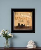 Farming 3 Black Framed Print Wall Art - Homeroots