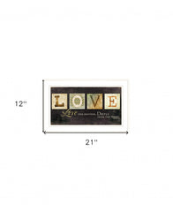 Love One Another 1 White Framed Print Wall Art - Homeroots