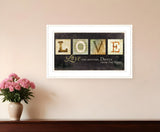 Love One Another 1 White Framed Print Wall Art - Homeroots