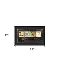 Love One Another 2 Black Framed Print Wall Art - Homeroots