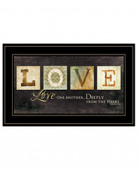 Love One Another 3 Black Framed Print Wall Art - Homeroots