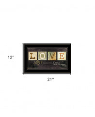Love One Another 3 Black Framed Print Wall Art - Homeroots