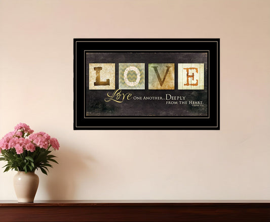 Love One Another 3 Black Framed Print Wall Art - Homeroots