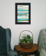 Live in the Present Black Framed Print Wall Art - Homeroots - Flyclothing LLC