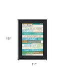 Live in the Present Black Framed Print Wall Art - Homeroots - Flyclothing LLC