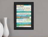 Live in the Present Black Framed Print Wall Art - Homeroots