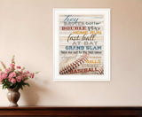Hey Batter Batter 1 White Framed Print Wall Art - Homeroots - Flyclothing LLC