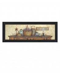 Live Life Simple 2 Black Framed Print Wall Art - Homeroots