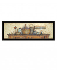Live Life Simple 3 Black Framed Print Wall Art - Homeroots