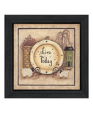 Live Today 4 Black Framed Print Wall Art - Homeroots