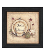 Cherish Yesterday 4 Black Framed Print Wall Art - Homeroots - Flyclothing LLC