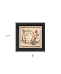 Cherish Yesterday 4 Black Framed Print Wall Art - Homeroots