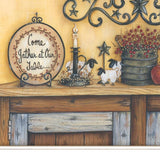 Come Gather at Our Table 3 White Framed Print Wall Art - Homeroots