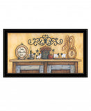 Come Gather at Our Table 1 Black Framed Print Wall Art - Homeroots